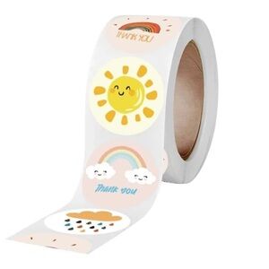 THANK You Stickers 500-ct 1"‎